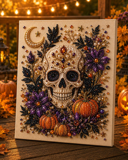 🔥 Last Day 50% OFF – 👻✨ Halloween Pearl Art DIY Kit – Turn Tiny Pearls into Spooky-Cute Magic