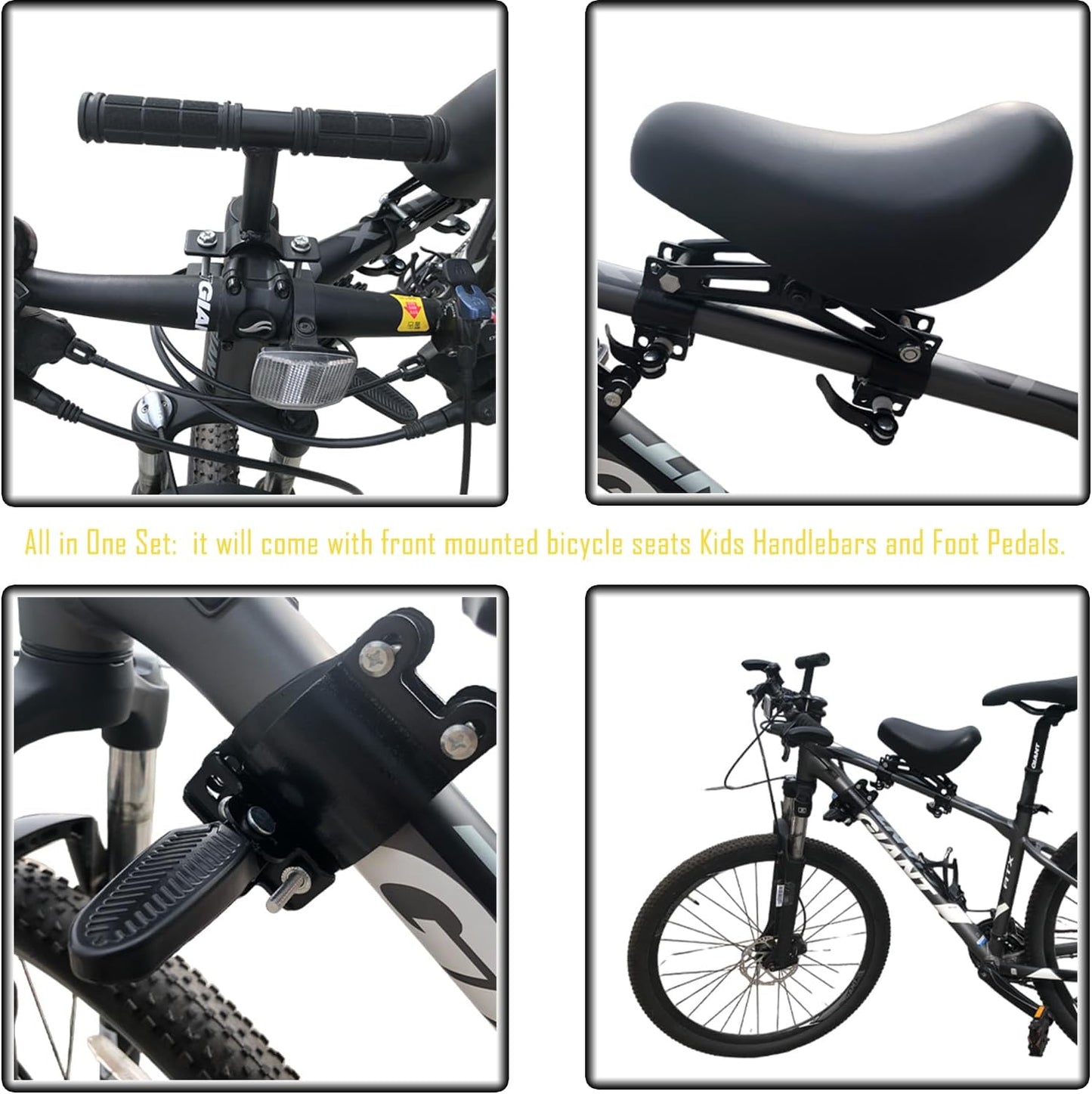 🚴Front-Mounted Kids Bike Seat Set