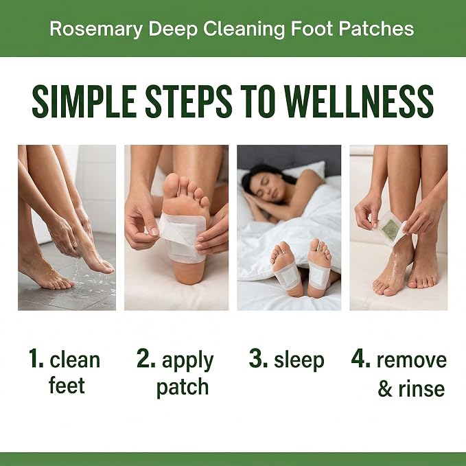 Foot Detox Patches for Stress Relief, Toxin Removal & Better Sleep Natural Deep Cleansing Pads