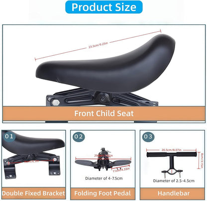 🚴Front-Mounted Kids Bike Seat Set