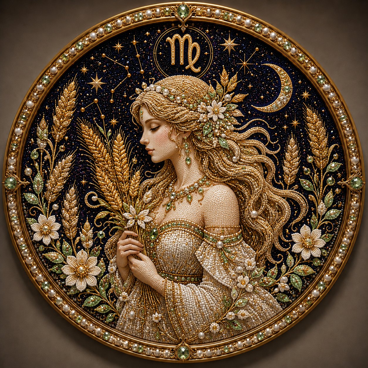 🔥Last Day 50% OFF - 12 Zodiac Signs Pearl Art Kit ♈🌙