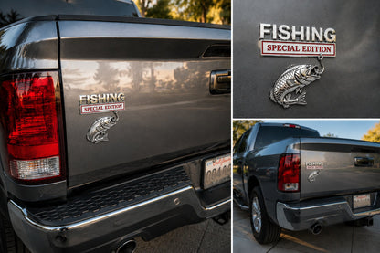 🔥LAST DAY 50% OFF- 🎣 Fishing Special Edition Premium 3D Metal Vehicle Emblem Badge