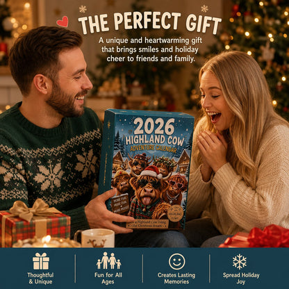 🔥Last Day 50% OFF - 🐮🎁2026 Highland Cow Advent Calendar | Every Day Brings New Surprises(📦Buy 2 Free Shipping)