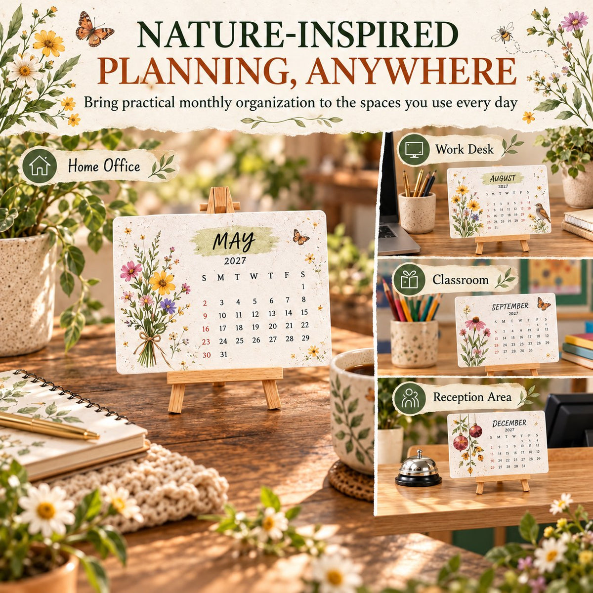 ✨🏆Early Holiday Sale 50% OFF🌱Eco-Friendly Plantable “Timeless” Seed Calendar 2027