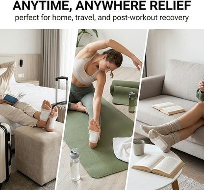 Foot Detox Patches for Stress Relief, Toxin Removal & Better Sleep Natural Deep Cleansing Pads