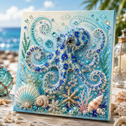 🎁Last Day 50% OFF - 🌊✨ Ocean Theme Pearl Art DIY Kit – Relaxing DIY Craft to Create Stunning Coastal Artwork