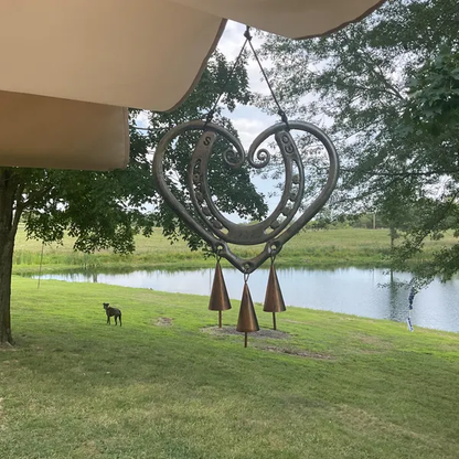 Handmade Horseshoe Heart Wind Chime ❤🐎