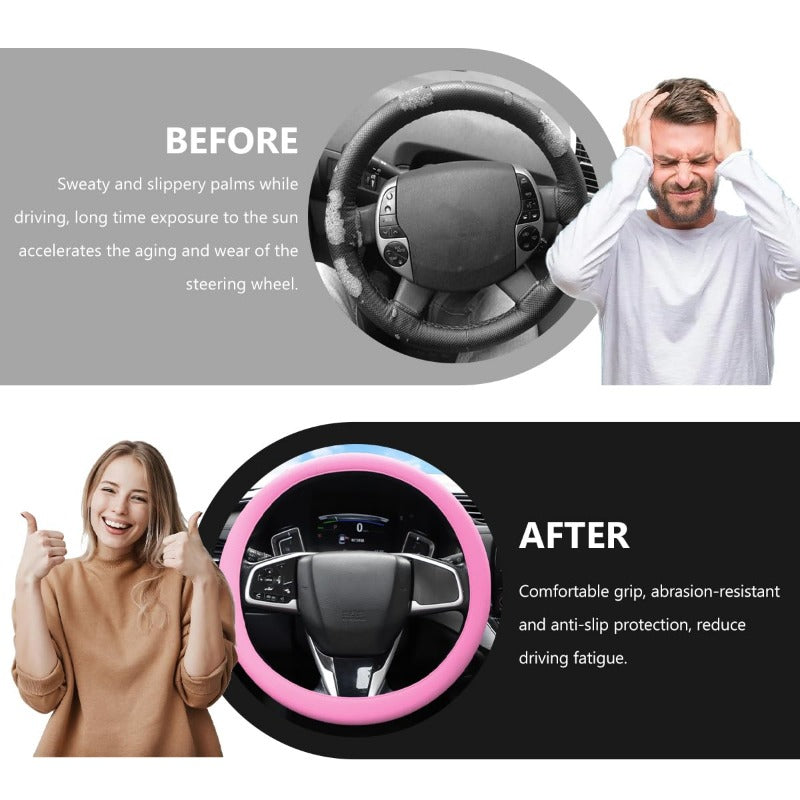 🚗Universal Silicone Steering Wheel Cover