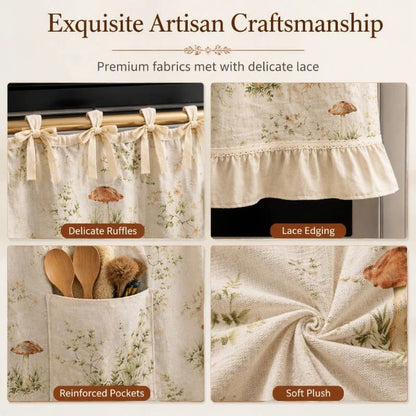 🔥LAST DAY 50% OFF - 🎃Oven Skirt Curtain with Pockets🍄