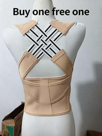 Buy 1 Free 1 Upgrade 2.0 Smart Posture Corrector | Invisible Back Support with Auto-Adjust Webbing | Pain Relief & Posture Training