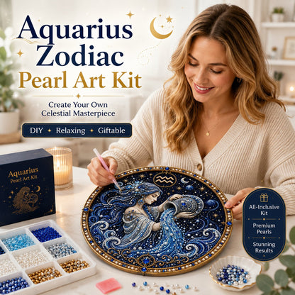 🔥Last Day 50% OFF - 12 Zodiac Signs Pearl Art Kit ♈🌙