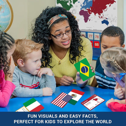 🔥Last Day 50% OFF - 🌎️245 Flashcards of World Flags🗺️