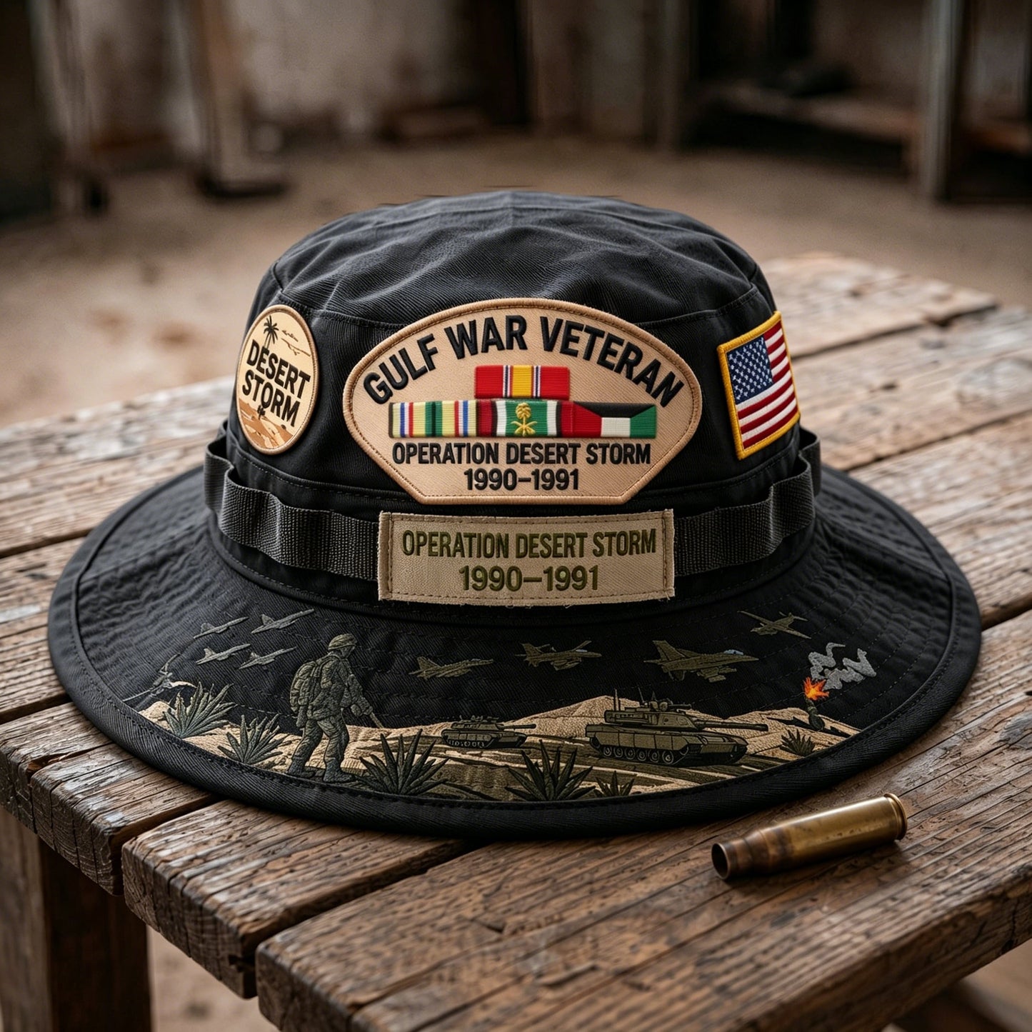 🇺🇸 Last Day Promo: 50% OFF 🎖️ - Gulf War Veteran Desert Storm Tribute Boonie Hat