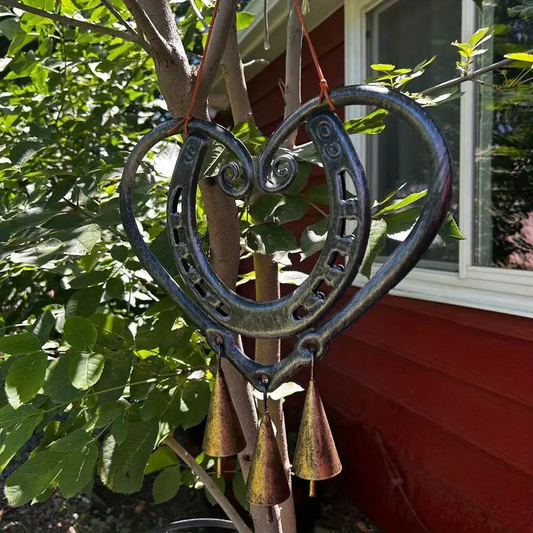 Handmade Horseshoe Heart Wind Chime ❤🐎