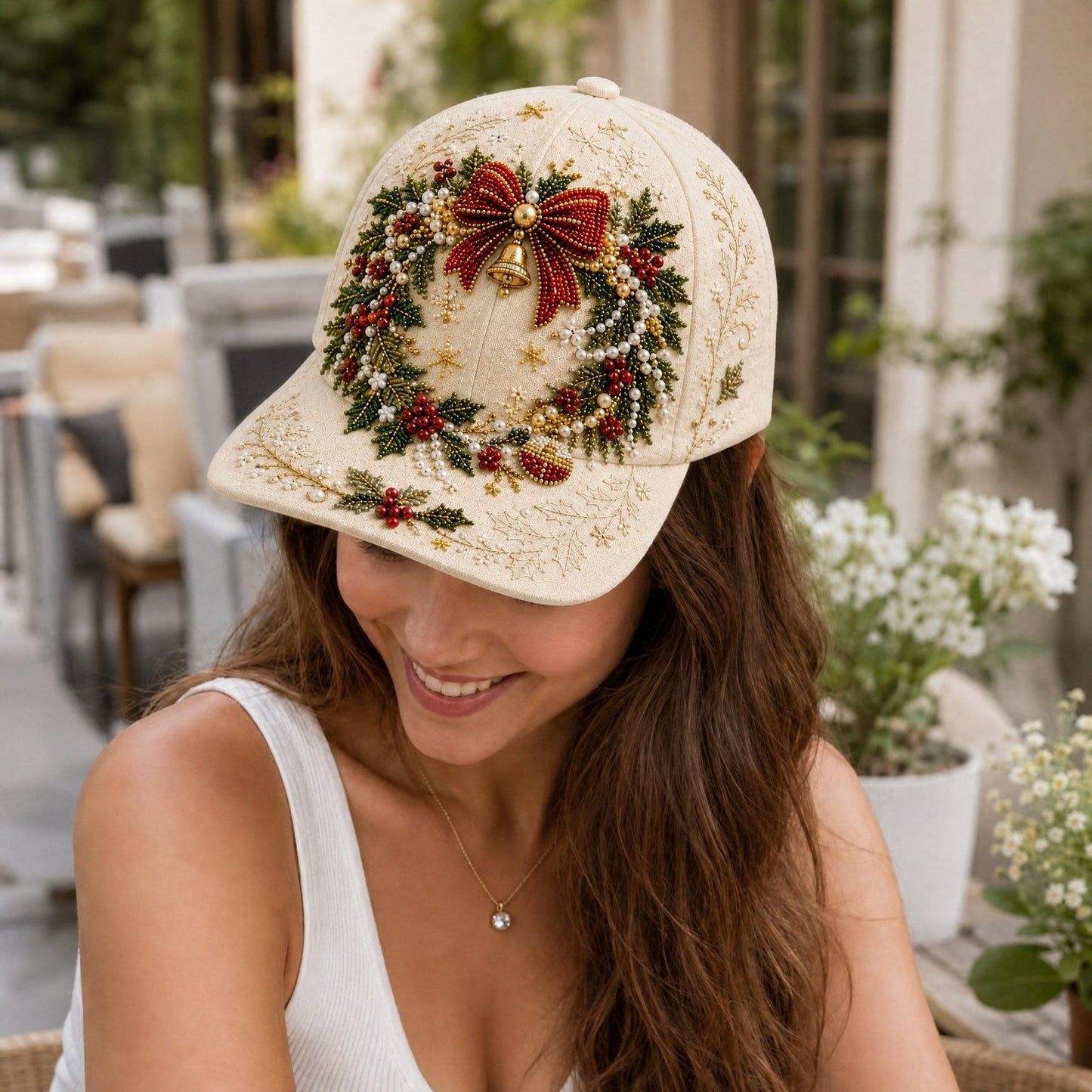 🔥LAST DAY 50% OFF - 🎅🎁 Premium Christmas Beaded Hat DIY Kit🪡✨