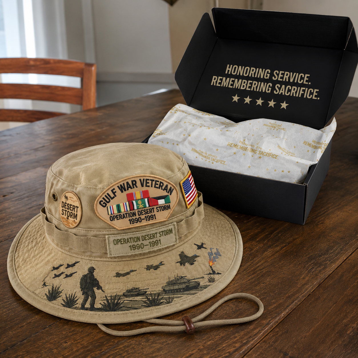 🇺🇸 Last Day Promo: 50% OFF 🎖️ - Gulf War Veteran Desert Storm Tribute Boonie Hat