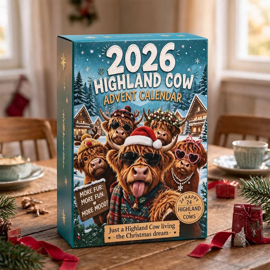 🔥Last Day 50% OFF - 🐮🎁2026 Highland Cow Advent Calendar | Every Day Brings New Surprises(📦Buy 2 Free Shipping)
