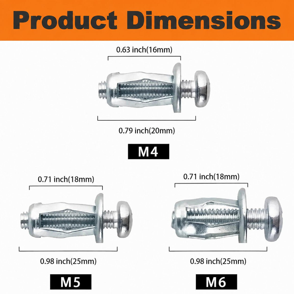 🔩 Heavy-Duty Carbon Steel Button Rivet Locking Nuts Set