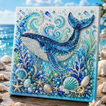 🎁Last Day 50% OFF - 🌊✨ Ocean Theme Pearl Art DIY Kit – Relaxing DIY Craft to Create Stunning Coastal Artwork