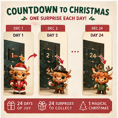 🔥Last Day 50% OFF - 🐮🎁2026 Highland Cow Advent Calendar | Every Day Brings New Surprises(📦Buy 2 Free Shipping)