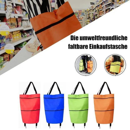 ⚡️LAST DAY 50% OFF 🛒♻️2-in-1 Foldable Shopping Cart