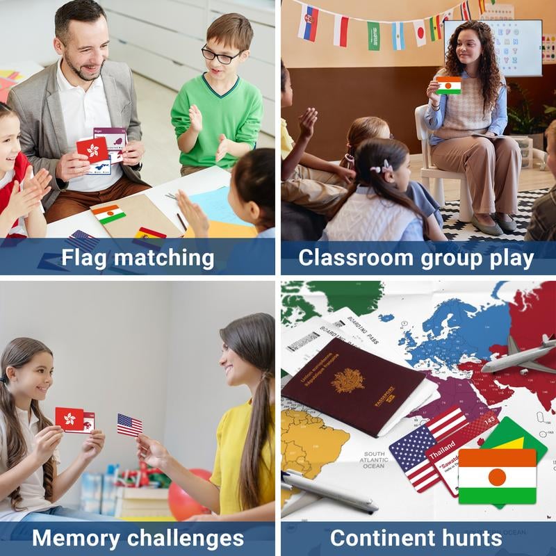 🔥Last Day 50% OFF - 🌎️245 Flashcards of World Flags🗺️