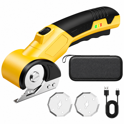 Rechargeable Cordless Electric Scissors Free 2 Safety Blades