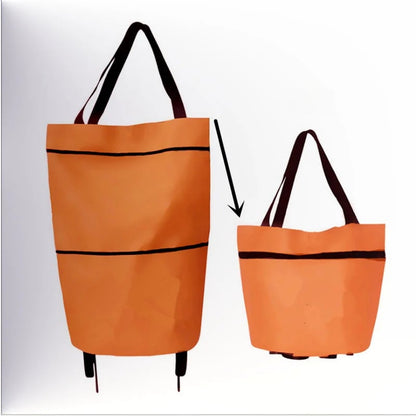 ⚡️LAST DAY 50% OFF 🛒♻️2-in-1 Foldable Shopping Cart