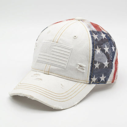 🇺🇸 Last Day Promo: 50% OFF -American Flag Ponytail Embroidered Hat