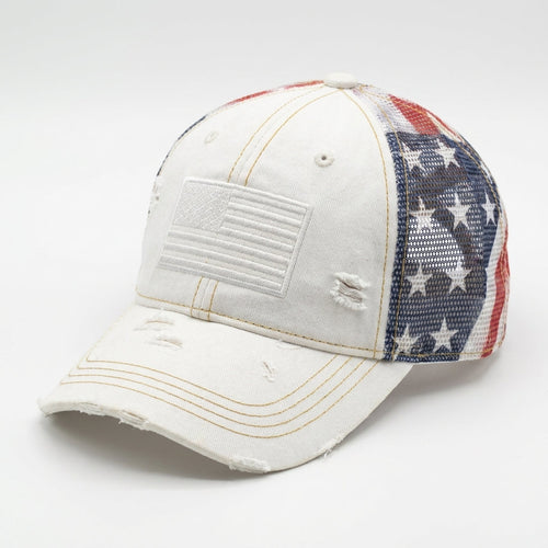 🇺🇸 Last Day Promo: 50% OFF -American Flag Ponytail Embroidered Hat