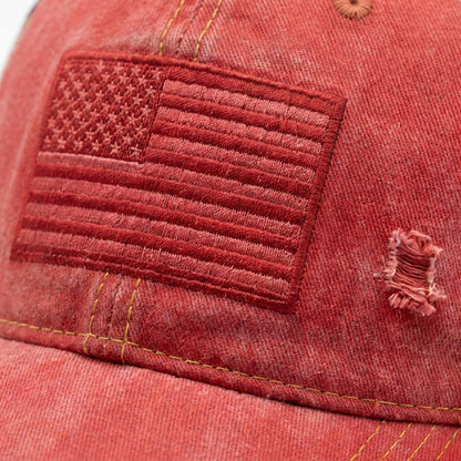 🇺🇸 Last Day Promo: 50% OFF -American Flag Ponytail Embroidered Hat