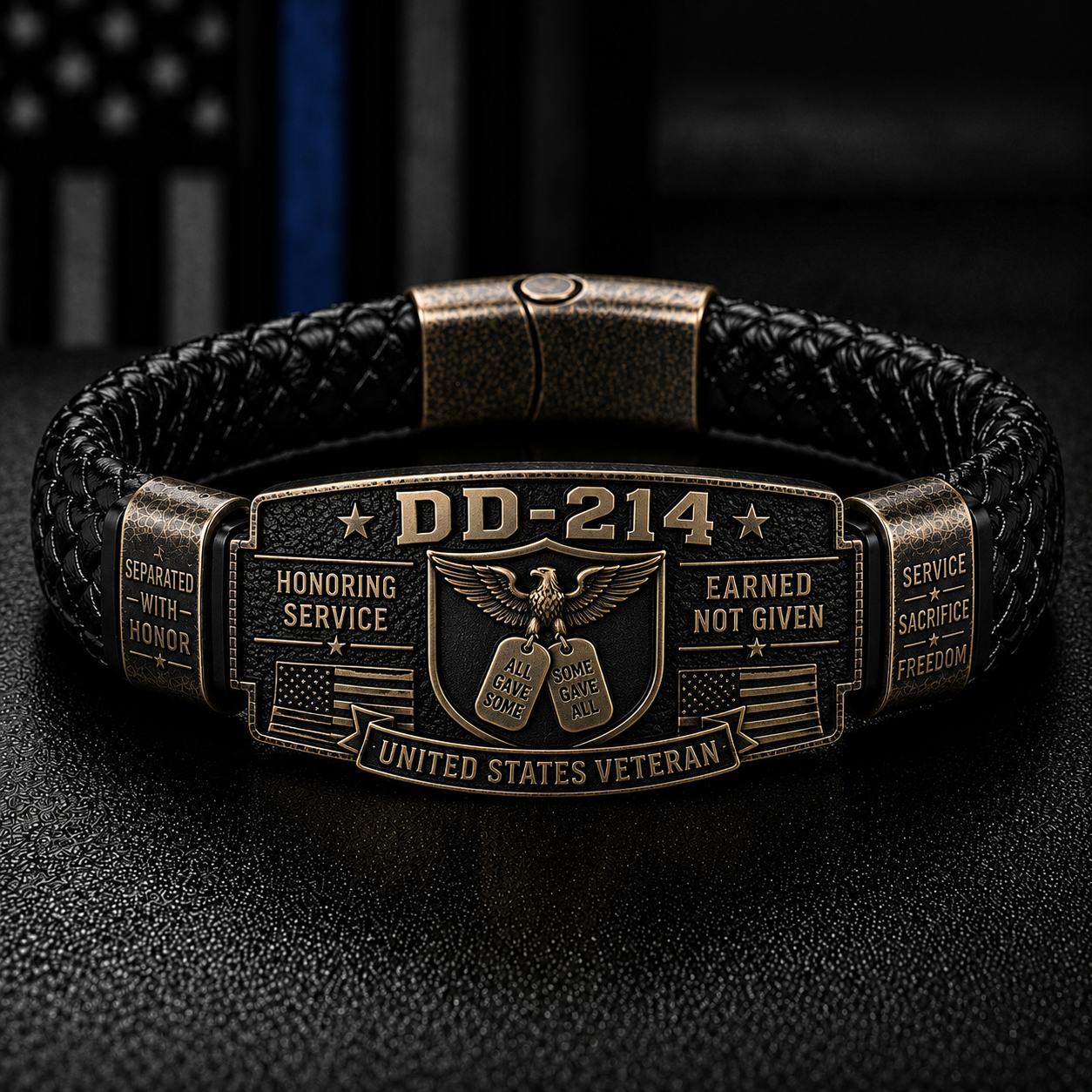 🔥DD-214 Veteran Honor Bracelet - Handmade By VETERAN