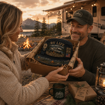 🏕️Vintage RV Life Adventure Boonie Hat – Home Is Where We Park It