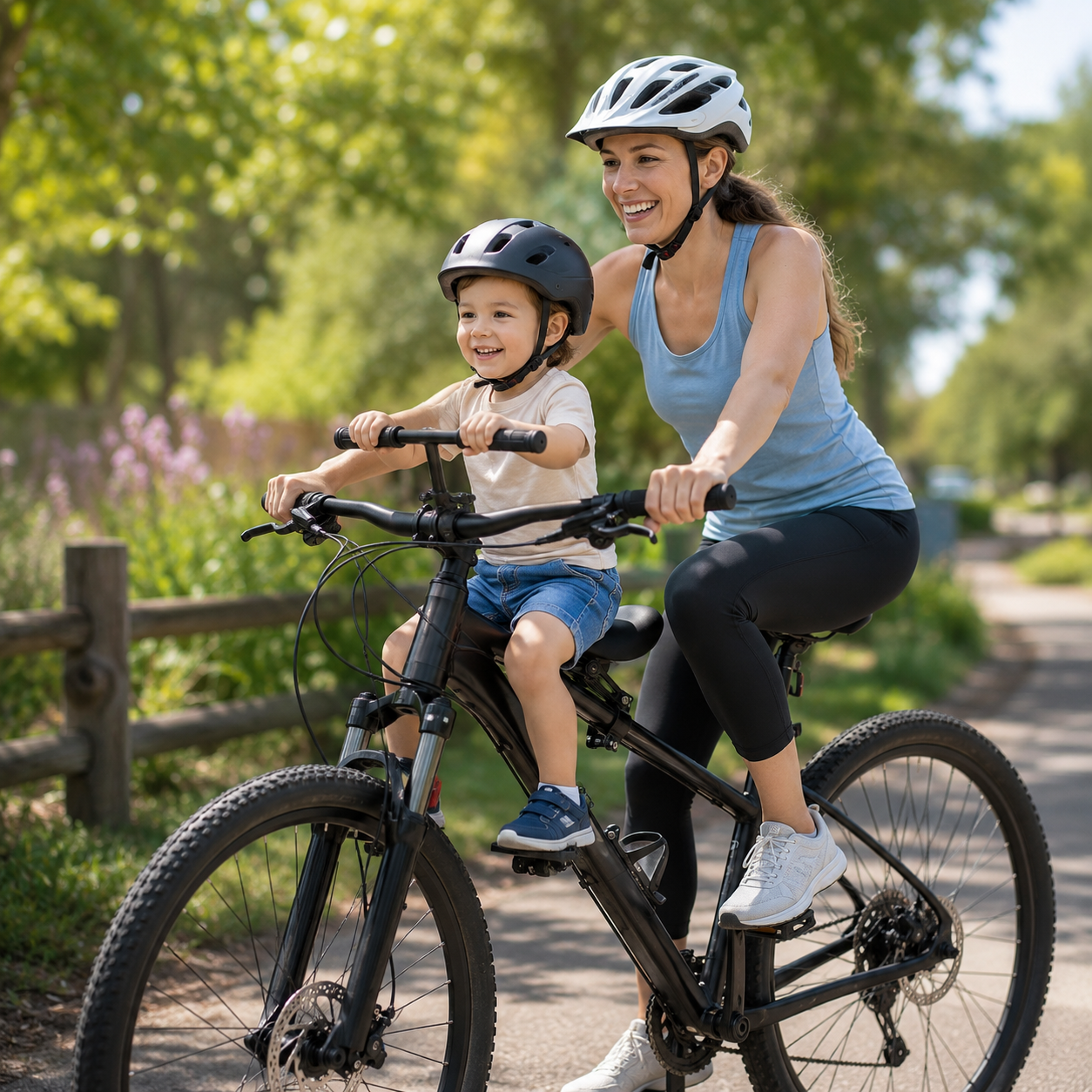 🚴Front-Mounted Kids Bike Seat Set
