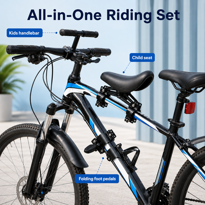 🚴Front-Mounted Kids Bike Seat Set