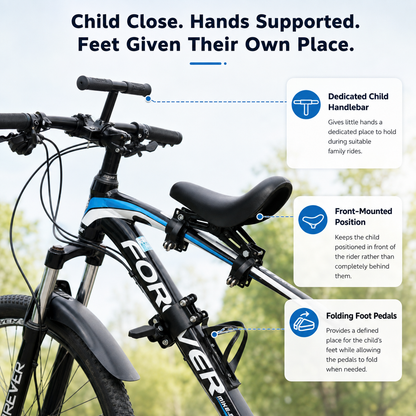 🚴Front-Mounted Kids Bike Seat Set