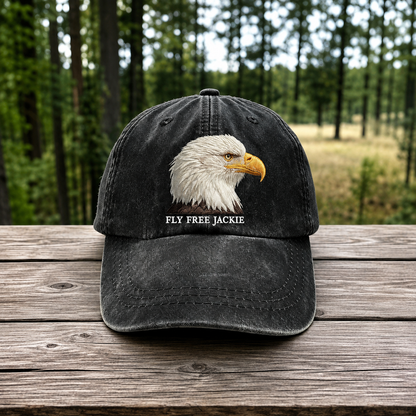 🦅Fly-Free-Jackie Embroidered Memorial Cap