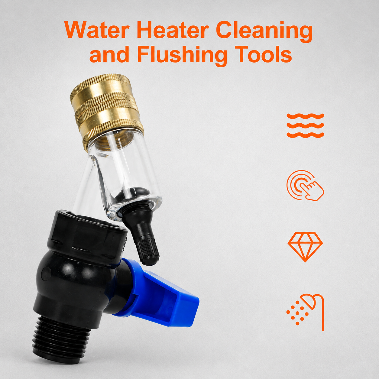 🔥HOT SALE🔥 50% OFF✨Heavy-Duty Water Heater Clog Tool | Chemical-Free Non-Electric Sediment Cleaner for Tanks, Scale Removal Support