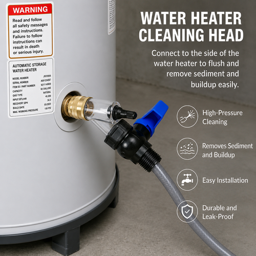 🔥HOT SALE🔥 50% OFF✨Heavy-Duty Water Heater Clog Tool | Chemical-Free Non-Electric Sediment Cleaner for Tanks, Scale Removal Support