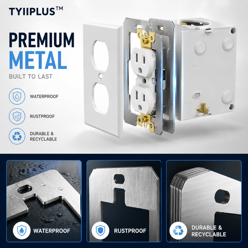 🛠 Outlet Repair Spacers – Easy Fix for Loose, Crooked & Recessed Outlets