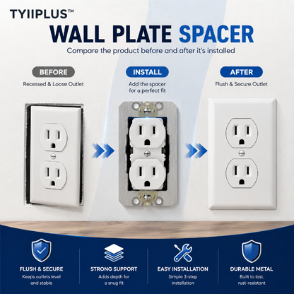 🛠 Outlet Repair Spacers – Easy Fix for Loose, Crooked & Recessed Outlets
