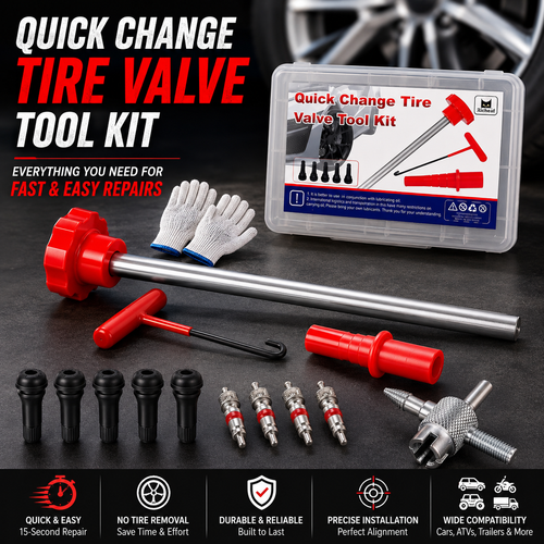 🔥Last Day Promo: 50% OFF - 14-Piece Set Quick Change Tire Valve Tool Kit