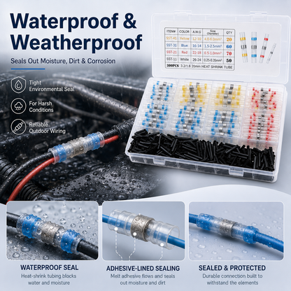 300PCS Haisstronica Solder Seal Wire Connectors