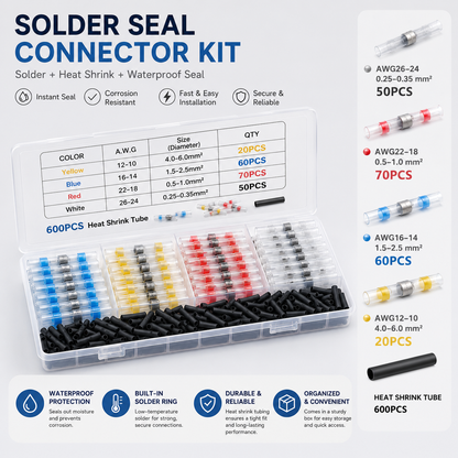 300PCS Haisstronica Solder Seal Wire Connectors