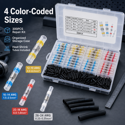 300PCS Haisstronica Solder Seal Wire Connectors