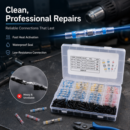 300PCS Haisstronica Solder Seal Wire Connectors
