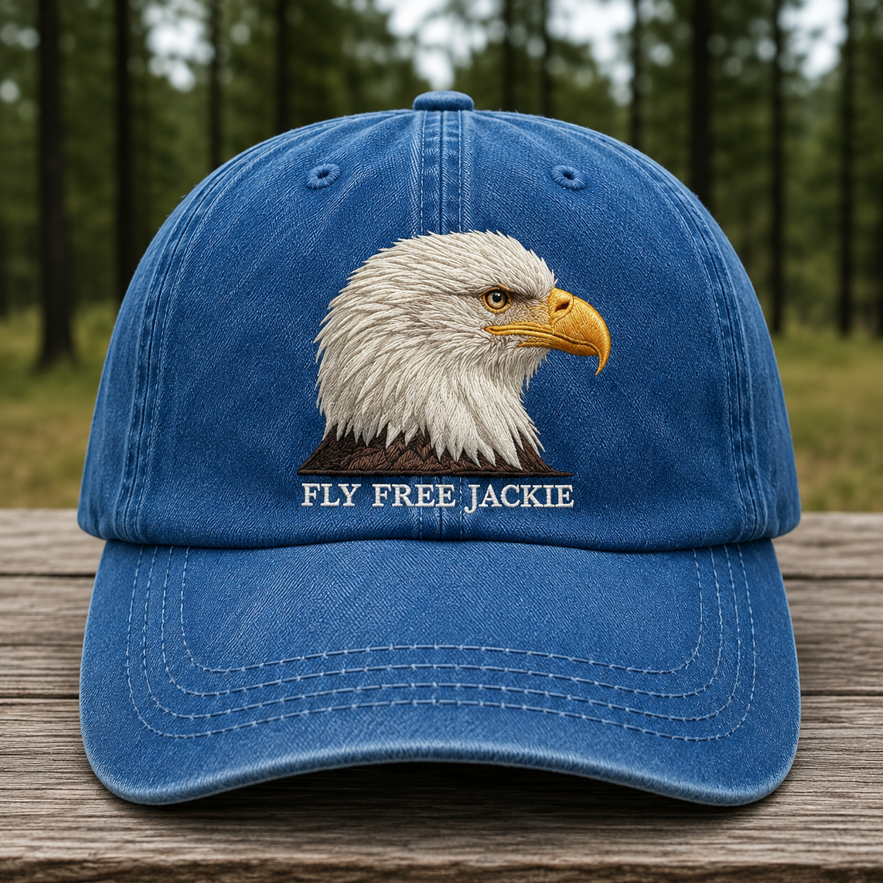 🦅Fly-Free-Jackie Embroidered Memorial Cap