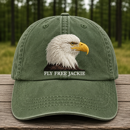 🦅Fly-Free-Jackie Embroidered Memorial Cap