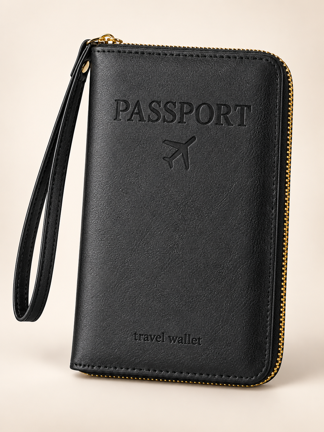 Black passport organizer