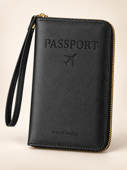 ✈️ Travel Deal – Zipper Passport Organizer 💼 RFID-Blocking Travel Holder for Cards, IDs & Essentials 🔒
